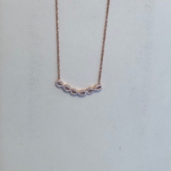 Rose Gold Infinity Link 16" Necklace - Picture 7 of 7